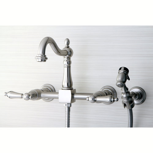 Kingston Brass Heritage Kingston Brass Bridge Faucet with Side Spray